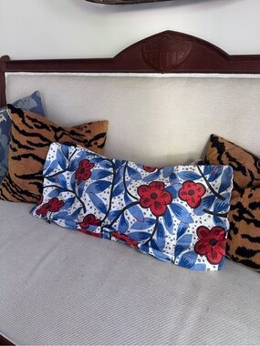 Schumacher Cocarde Espagnole print pillow cover lumbar